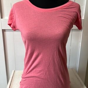No Boundaries Pink Fitted Short Sleeve Tee